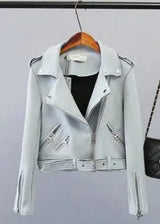 Suede Zipper Jacket - WOMONA.COM