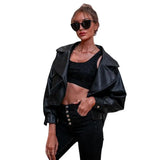 Winter PU Leather Jacket - WOMONA.COM