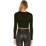 Button Bottoming Shirt Top - WOMONA.COM