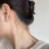 Sterling Silver Design Earrings - WOMONA.COM