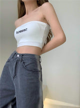 Denim Loose Wide-leg Pants - WOMONA.COM