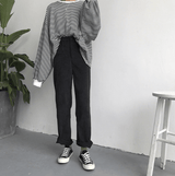 Corduroy casual pants - WOMONA.COM