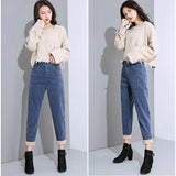 Corduroy Padded Casual Pants - WOMONA.COM