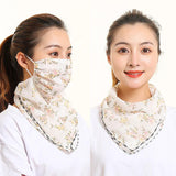 Bib Silk Scarf Women Summer Sunscreen - WOMONA.COM