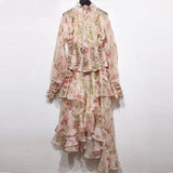 Women Flower Printed Party Dresses - WOMONA.COM