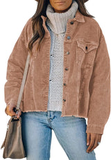Women's Loose Long-sleeved Jacket - WOMONA.COM