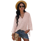 Sleeve Floral Chiffon Shirt Top - WOMONA.COM