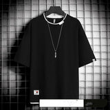 Hong Kong style loose T-shirt men - WOMONA.COM