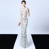 Party dress long banquet slim fit - WOMONA.COM