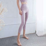 Peach Hips Fitness Cropped Pants - WOMONA.COM