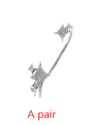 Bright Cross Heart Super Fairy Ear Clip - WOMONA.COM