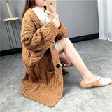 Thick Cardigan Sweater Coat - WOMONA.COM