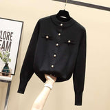 Zipper Knitted Casual Pullover - WOMONA.COM