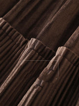 Small Elastic Pleated Skirt - WOMONA.COM