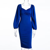 Sexy Long Sleeve Dress - WOMONA.COM