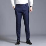 Casual straight suit pants - WOMONA.COM