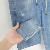 Women's plus size loose jeans - WOMONA.COM