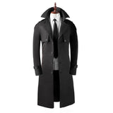 Men's Trench Coat Super Long Over - WOMONA.COM