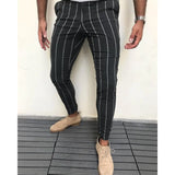 Striped men's casual pants - WOMONA.COM