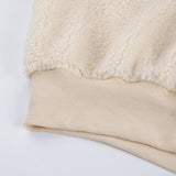 Furry Hooded Loose Coat - WOMONA.COM