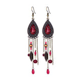 alloy crystal earrings women - WOMONA.COM
