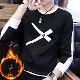 velvet thickening T-shirt men - WOMONA.COM