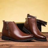 Plus Velvet Thick Snow Boots Men - WOMONA.COM