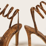 Flip Flops Snake Wrap Sandals - WOMONA.COM