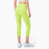 Peach Hips Fitness Cropped Pants - WOMONA.COM