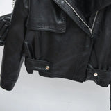 Spring new leather jacket - WOMONA.COM