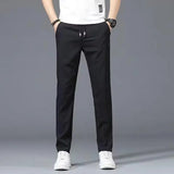 Ice Silk Casual Men's Thin Workwear Sweatpants - WOMONA.COM