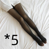 Leggings Winter Warm Fleece Pantyhose Women - WOMONA.COM