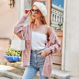 Casual Simple Sweater Cardigan - WOMONA.COM