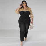Plus Size Women's Long Jumpsuit - WOMONA.COM