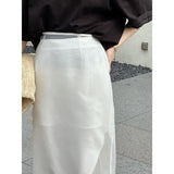 Hollow Mesh Stitching Skirt - WOMONA.COM