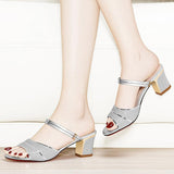 Women's Summer Fheeled Sandals - WOMONA.COM