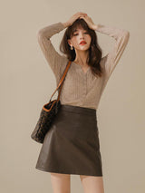 Western Style Sweater Skirt - WOMONA.COM