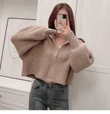 Simple And Fashionable Sweater - WOMONA.COM