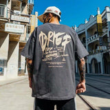 Graffiti Letters Short Sleeve T-Shirt Men - WOMONA.COM