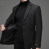 Young And Middle-aged Casual Woolen Coat Men - WOMONA.COM