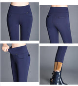 velvet padded leggings - WOMONA.COM