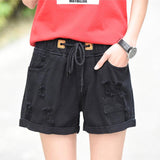 Women's denim shorts - WOMONA.COM