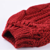 Lantern Sleeve Short Sweater - WOMONA.COM