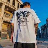 Graffiti Letters Short Sleeve T-Shirt Men - WOMONA.COM