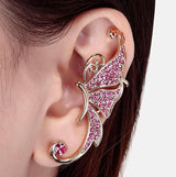Diamond Butterfly Earrings - WOMONA.COM