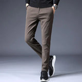 Slim casual men's pants - WOMONA.COM