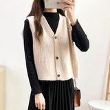 Cantilevered Sweater Waistcoat - WOMONA.COM