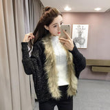 winter fur collar sweate - WOMONA.COM