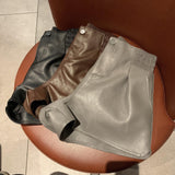 Leather Hot Girl Boots Pants - WOMONA.COM