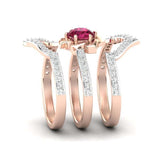 Exquisite Rose Gold Flower Ring - WOMONA.COM
